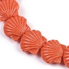 Synthetic Coral Dyed Carved Beads Strands CORA-K009-05B-02-3