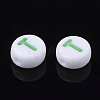Initial Acrylic Beads X-OACR-E001-20T-2