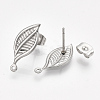 Non-Tarnish 304 Stainless Steel Stud Earring Findings X-STAS-S079-66B-1