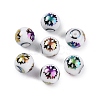 Christmas Opaque Glass Beads EGLA-R113-01D-1