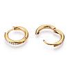 201 Stainless Steel Huggie Hoop Earrings STAS-S079-162B-G-3