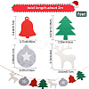 Christmas Cloth Flag Banners DIY-WH0401-91-2