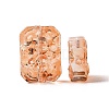 Transparent Spray Painted Glass Beads X-GLAA-I050-08E-3