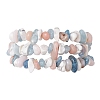 3Pcs Adjustable Natural Gemstone Braided Bracelet Sets for Women BJEW-JB10999-2