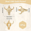 SUNNYCLUE 6Pcs Rack Plating Brass Pendants KK-SC0003-27-2