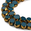 Electroplate Glass Beads Strands X-EGLA-G037-02A-HP03-3