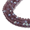 Transparent Glass Beads Strands EGLA-A044-T2mm-MB13-4