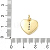 Brass Micro Pave Clear Cubic Zirconia Pendants KK-D229-01G-09-3