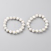 Natural Rainbow Moonstone Beads Stretch Bracelets BJEW-Z007-A-03-1