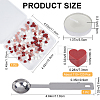 CRASPIRE 1 Bag Heart Sealing Wax Particles DIY-CP0009-37-2