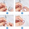 Ion Plating(IP) Adjustable 304 Stainless Steel Finger Rings Components STAS-P291-01G-G-5