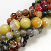 Natural Agate Beads Strands G-H1636-6MM-M-1
