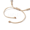 3Pcs 3 Colors Alloy Charm Bracelets BJEW-JB12628-5