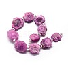Natural Druzy Quartz Crystal Beads Strands G-F582-A04-2