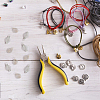 30Pcs 2 Styles Steel & 304 Stainless Steel Wire Pendants STAS-DC0012-65-7