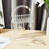   1 Set Transparent Acrylic Earring Display Hanging Stands EDIS-PH0001-53-5