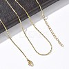 1.2MM 304 Stainless Steel Boston Link Chain Necklaces NJEW-D328-01G-01-4