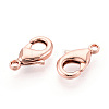 Brass Lobster Claw Clasps KK-YW0004-01B-RG-2