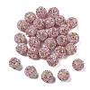 Sparkle Glass Rhinestone Round Beads OACR-S048-01D-2