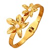 304 Stainless Steel & Imitation Pearl Hinged Bangles for Women WG2B9FA-01-3