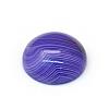 Dyed Natural Striped Agate/Banded Agate Cabochons G-R348-16mm-04-2