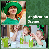 Clover PVC Stickers DIY-WH0780-10-5