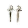 Alloy Sword Stud Earrings for Women PW-WG2AD5A-01-1