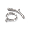 Non-Tarnish 304 Stainless Steel Ring Toggle Clasps STAS-A092-09F-P-2