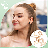 1 Pair Sterling Silver Studs Earrings Findings STER-BC0002-68MG-6