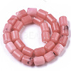 Natural Gemstone Rhodochrosite Stone Column Beads Strands X-G-S115-08-2