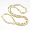 Electroplate Crystal Glass Rice Beads Strands EGLA-F042-A08-3