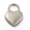 Heart Shaped Zinc Alloy Padlock PALLOY-B025-01P-2