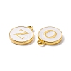 (Defective Closeout Sale: Yellowing) Golden Plated Alloy Enamel Charms ENAM-XCP0001-29G-2