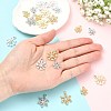 20Pcs 10 Styles Alloy Pave Clear Cubic Zirconia Pendants FIND-FS0005-18-4