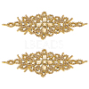 Rhombus Iron on Rhinestone Appliques DIY-WH0304-975A-1