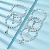 Glass Pearl Beaded Stretch Bracelets BJEW-JB09696-2