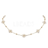 Imitated Pearl Acrylic Beads Necklace NJEW-JN04938-1