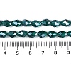 Transparent Electroplate Glass Beads Strands EGLA-N013-T6mm-B24-4