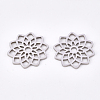 Tarnish Resistant 304 Stainless Steel Filigree Joiners Links LS-STAS-T044-40P-2