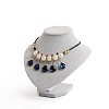 Bust Plastic Covered with Velvet Necklace Display Stands NDIS-L006-01A-2