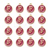Golden Plated Alloy Enamel Charms ENAM-S118-08F-2