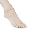 Brass Link Chain Anklets AJEW-AN00376-4