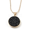 Alloy Rhinestone Pendant Necklaces NJEW-H306-A04-G-2