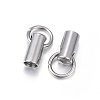 201 Stainless Steel Cord Ends X-STAS-E120-02-3.5mm-2