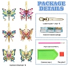 DIY Diamond Painting Butterfly Keychain Kits PW-WGC0FFB-01-4