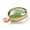 Faceted Glass Pendants KK-WH0046-59G-08-2