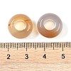 Natural Grey Agate European Beads G-G740-14x8mm-38-3