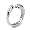 Alloy Teardrop Hinged Cuff Bangles for Women BJEW-A144-02P-2