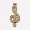 Tibetan Style Treble Clef Pendants LS-TIBEP-R315-AB-FF-3