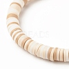Polymer Clay Heishi Beads Stretch Bracelet for Women BJEW-JB07207-04-5